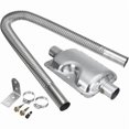 thumbnail image 1 of Crude Oil Engine Air Heater 60cm Stainless Steel Exhaust Pipe and 24mm Muffler Kit for Car Heater Accessories, 1 of 5