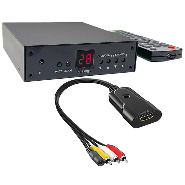 RF Coax To HDMI DVI Demodulator Tuner NTSC System - Walmart.com