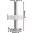 thumbnail image 2 of M10(10mm/0.39") Gate Adapter 4PCS Gate Threaded Spindle Rod Accessory Pressure Gate Replacement Parts Screw Mounted Bolts Kit for Pets Gates Stair Rai, 2 of 4
