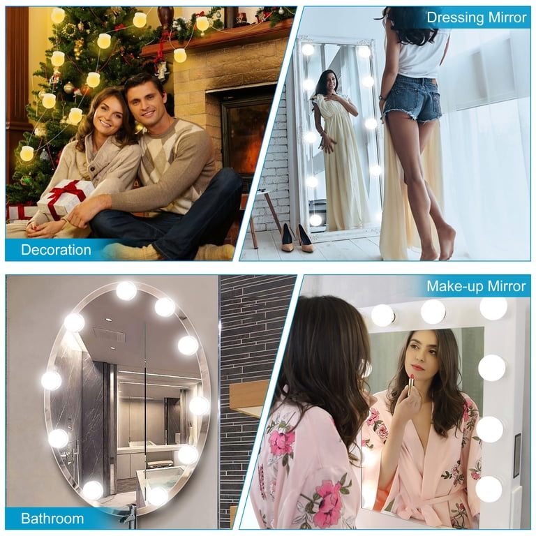 EEEkit LED Vanity Mirror Lights, 10 Bulbs, Adjustable Color photo 5