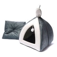 thumbnail image 1 of Cama para conejos, cueva acogedora para gatos, cobayas, escondite, linda cama para conejos, casa grande, nido de invierno, jaula para conejos enanos, accesorios para chinchillas, hurones, erizos u, 1 of 6
