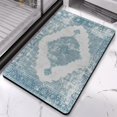 thumbnail image 2 of Enchanting Vintage Gray Bathroom Rug Runner: Non-Slip & Soft - Machine Washable - 20x32 in Floor Mat with Farmhouse Floral Design for Sink, Shower, Bathtub, 2 of 5