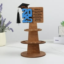 WXLCISI Graduation Gift Money Holder Tower 2025 Wood New Tiered Graduation Greeting Money Card Holders, Unique Money Holder Cash Gift Ideas for Graduation Party Supplies