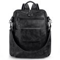 thumbnail image 7 of UTO Women's Fashion Backpack Purse Vegan Leather Multipurpose Design Casual Shoulder Bag Fashion Ladies Satchel Bags(Black 2), 7 of 7