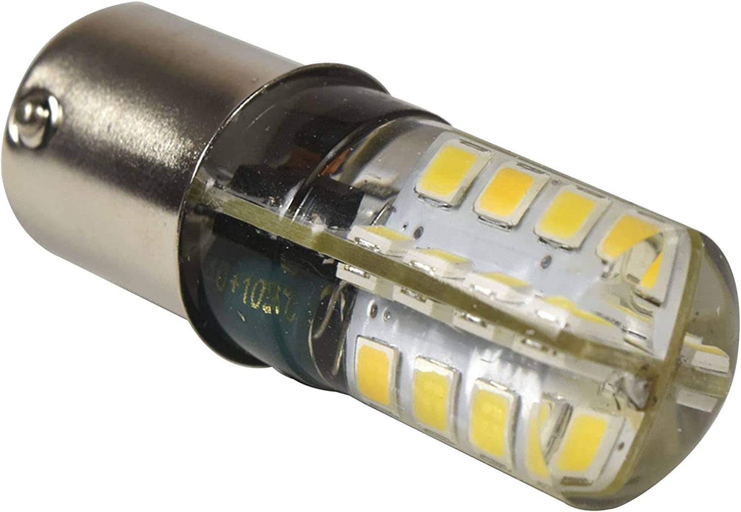 HQRP BA15s Bayonet Base 32 LEDs SMD 2835 LED Bulb Cool White 6000-7000K ...