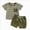 Green, variant on Baby Boy Clothes Short Sleeve T-Shirt Tee Tops Joggers Casual Shorts 2Pcs Clothing Set For 18-24 Months 2t 3t 4t 5t 6t Children's Day Gift 2PCS Set ,4-5 Years