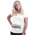 thumbnail image 4 of Hoping It's a Puppy Funny Dog Lover Women's Maternity T Shirt Tee Brisco Brands 2X, 4 of 7
