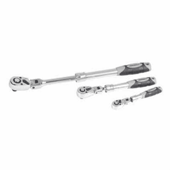 J S Products (steelman) 3pc Ext. Flex Head Ratchet Set