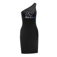 thumbnail image 4 of Vestido con hombros descubiertos para mujer, vestido veraniego cómodo para primavera y oficina en la playa , L L, 4 of 7
