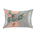 thumbnail image 7 of Yayeee Pillowcase Queen Size Set of 2 Satin Wrinkle Resistant Pillow Case, Stars Flower, 7 of 7