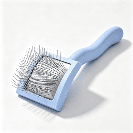 ZooWhale Comfortable Double-Sided Slicker Pet Grooming Brush for Dogs Blue
