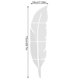 thumbnail image 5 of Advancent Pegatina de pared de espejo 3D, calcomanía de pared de plumas impermeable, arte para sala de estar, dormitorio, decoración del hogar, Decoración del hogar 9 # Advancent HA002133-04, 5 of 6