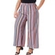 thumbnail image 4 of Pantalones Palazzo de Talla Grande para Mujer Agnes Orinda, Rayas Boho, Pantalones de Pierna Ancha, Estilo Paper Bag, Casual de Playa, Verano, Talla 1X, Naranja Rojo, 4 of 5