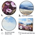 thumbnail image 3 of Designart "Mountain'S Violet Floral Tranquility II" Violets Floater Framed Wall Art Living Room, 3 of 5