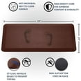 thumbnail image 5 of ComfiLife Anti Fatigue Durable Floor Mat for Kitchen, Standing Desk, Home, Office, Garage 20" x 39", Brown, 5 of 8
