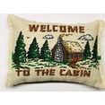 thumbnail image 1 of Welcome to The Cabin Balsam Fir Pillow Pine Sachet Scented Lodge Style, 1 of 4