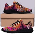 thumbnail image 3 of Scare Away Breast Cancer Halloween Shoes Sneakers for Women Men Black Size 8.5, 3 of 7