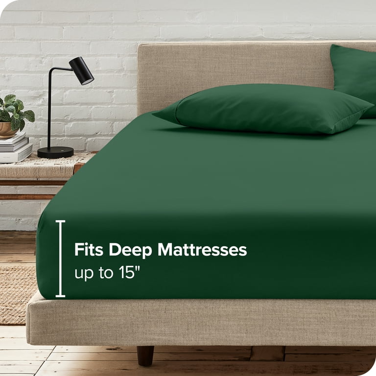 Bare Home Ultra-Soft Fitted Sheet & Pillowcase Set, Twin-XL photo 7