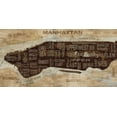 thumbnail image 2 of Wilson, Luke 24x14 Gold Ornate Wood Framed with Double Matting Museum Art Print Titled - Manhattan Neighborhoods, 2 of 4