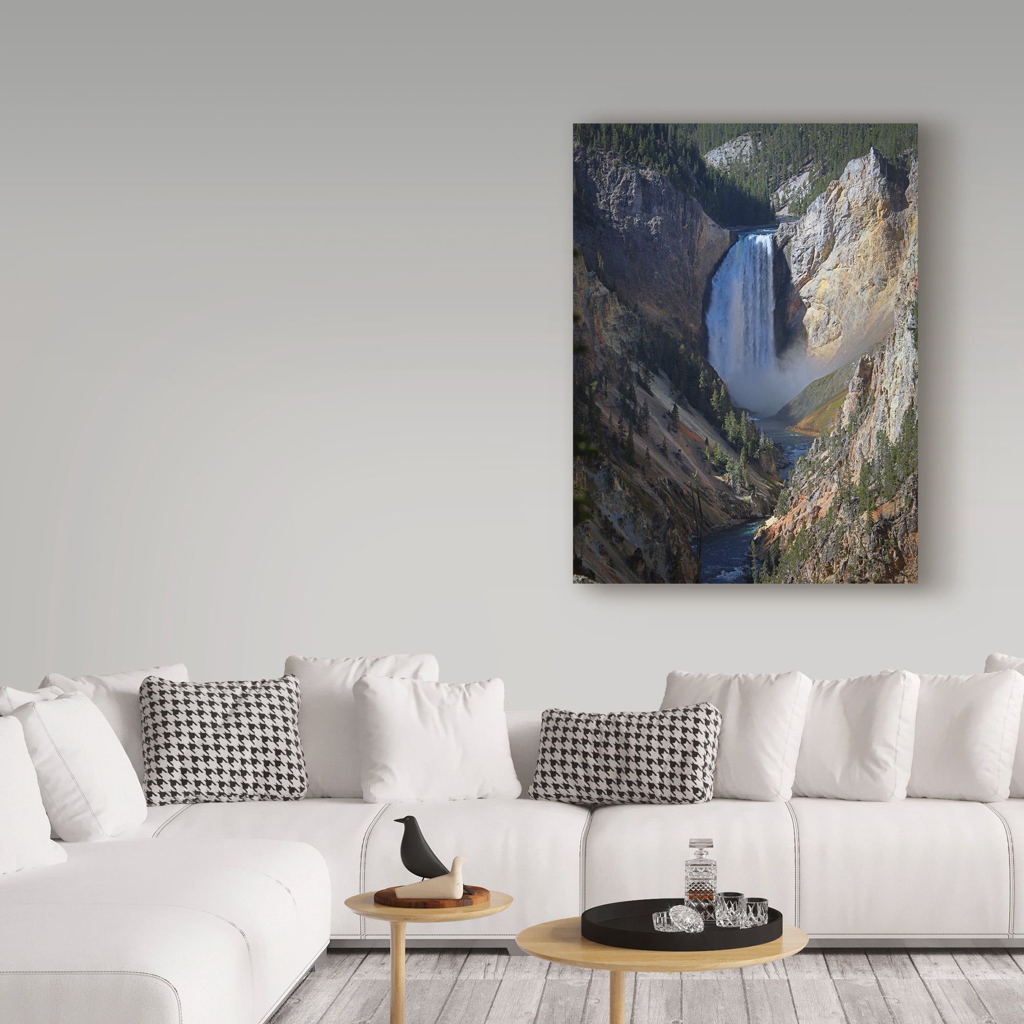 Trademark Fine Art 'Lower Falls Yellowstone' Canvas Art by J.D. Mcfarlan