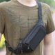 thumbnail image 1 of Riñonera de lona para hombre, multifuncional, deportiva, con soporte para teléfono y billetera, ideal para senderismo, ciclismo y viajes., 1 of 5