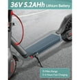 thumbnail image 6 of Electric Scooter for Adults, 350W Portable Folding Commuting Scooter, 16 Mph Top Speed, Max 19 Miles Long-Range, with Double Braking System and App, 8.5", 6 of 6