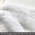thumbnail image 2 of Luxury Plush Faux Fur Throw Blanket, Long Pile Brown with Black Tipped Blanket, Super Warm, Fuzzy, Elegant, Fluffy Decoration Blanket Scarf for Sofa, Armchair, Couch and Bed, 50''x 60'', 2 of 6