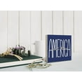 thumbnail image 5 of Zomyto 7"x7" Patriotic 4th of July Decorations Desk Decor Wooden Box Sign, God Bless America Sign Decorations for Independence Day Decor Shelf Office Desk Table Decorations, 5 of 5