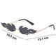 thumbnail image 5 of Gafas de sol de llama sin montura para mujeres y hombres Protección de moda Gafas de sol pequeñas Ormromra 221660-1, 5 of 8