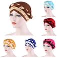 thumbnail image 2 of Windfall Women Chemo Cancer Head Hat Cap Ethnic Bohemia Pre-Tied Twisted Braid Hair Cover Wrap Turban Headwear, 2 of 2