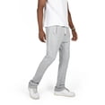 thumbnail image 3 of Nexus Clothing Men Basic Flare Stacked Sweatpants French Terry Joggers (Heather Grey), 3 of 6
