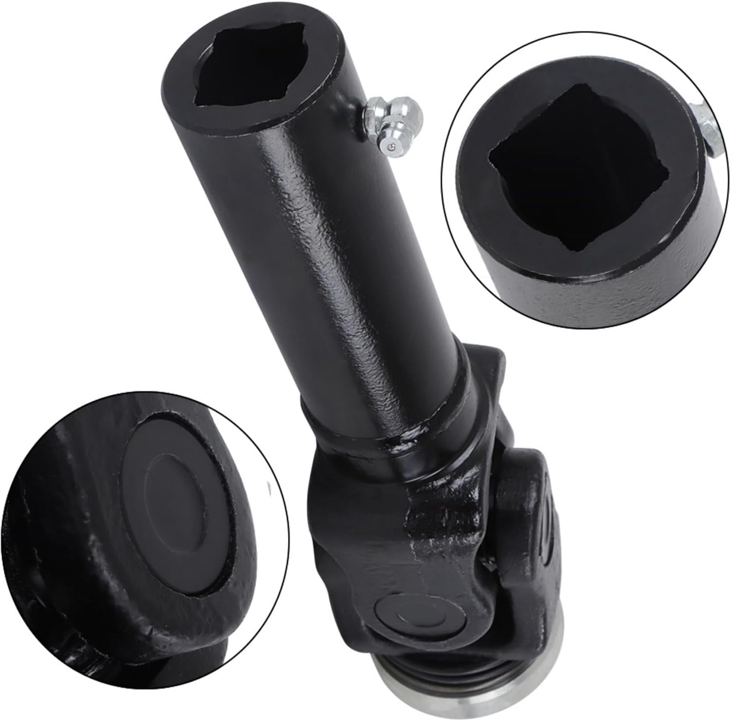OTTULUR PTO Half-Sleeve axle with U-Joint Replacement for Grasshopper Front Mount Mowers Since 1985, Replace OEM 398914