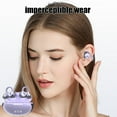 thumbnail image 5 of 720° Surround Sound Wireless Earbuds with 80H Battery & Multi-Language Translation – Purple, 5 of 6