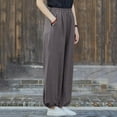 thumbnail image 4 of Vedolay Trousers Casual Womens High Waist Casual Trousers Pants,Dark Gray M, 4 of 5