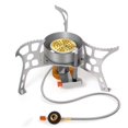 thumbnail image 1 of Estufa de gas para acampar Quemador de camping a prueba de viento plegable portátil Mini 3900W Estufa de gas de encendido piezoeléctrico ultraligero para acampar para caminatas / al aire libre / barbacoa / trekking, ZefeiWu 8390605571213, 1 of 1