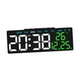 thumbnail image 3 of yotijay Digital Alarm Clock Electric Desk Clock 3 Level Brightness Adjustment Home Decor Black Shell, 3 of 9