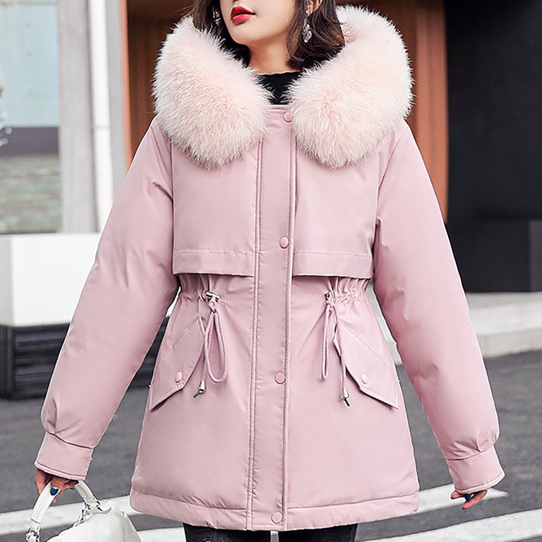 Women Plus Size Winter Hooded Puffer Jacket Heavyweight Windproof Outdoor  Casual Puffer Jacket Parka Coats