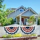 thumbnail image 5 of Independence Day Scalloped Flag Star And Stripe Printed Yard Fence Hanging For Indoor And Outdoor Use With Canvas Header And Eyelets, 5 of 6