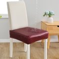 thumbnail image 2 of Shisuyan Housse de Chaise Facile à Nettoyer Cuir Pu Rouge Foncé 1Ensemble 17.7X17.7X4.7In, 2 of 9