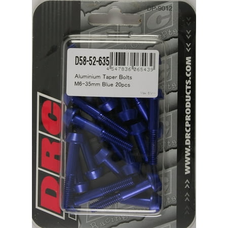 

20/Pc Drc Aluminum M6 Taper Bolts 35Mm Blue