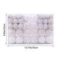 thumbnail image 3 of 100PCS Christmas Ball Ornaments Set 2.36 Inch Shatterproof Xmas Tree Hanging Decorations Bulk for Large Christmas Trees Holiday Wreath Garland Party Festival Event Home Indoor Outdoor Decor, 3 of 7
