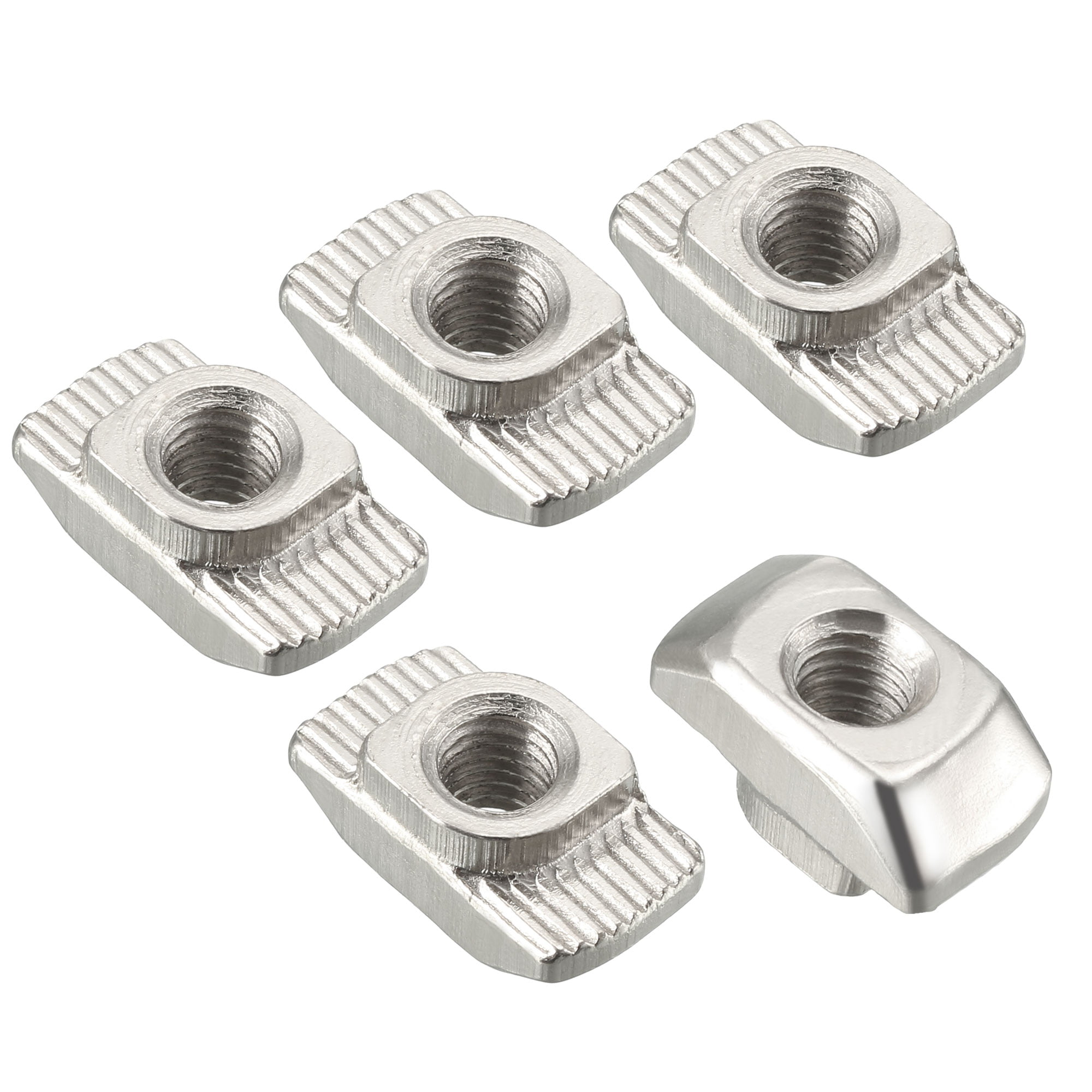 M6 20pcs T-Slot Nuts,Zinc Plated Carbon Steel Sliding T-Slot Nut for Aluminum Profile Accessories 