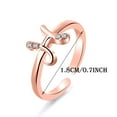 thumbnail image 4 of Daisyyozoid Wholesale Letter Ring 26 English Letter Art Design Combination Diamond Couple Gift, 4 of 9