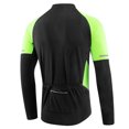 thumbnail image 2 of yeacher Men's Windproof Cycling Jacket for Outdoor Riding & Hiking - Reflective, UV Protection, Lightweight Polyester - Black/Green - XL, 2 of 6