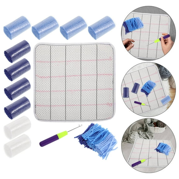 CATIEBYE Carpet Making Kit Latch Hook Rug Making Rug Kit Multi 1 Set