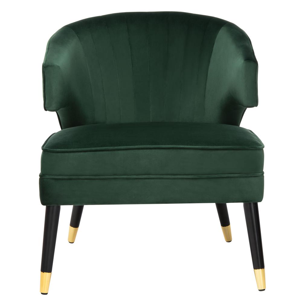 forest green wingback chair