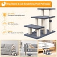 thumbnail image 3 of Pet Stairs SOCATER, 3 peldaños para perros y gatos, 20 pulgadas, color gris, 3 of 7