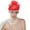 Red, variant on Pillbox Fascinators Hats for Women Church Tea Party Satin Headband Derby Wedding Cocktail Hats with Veil