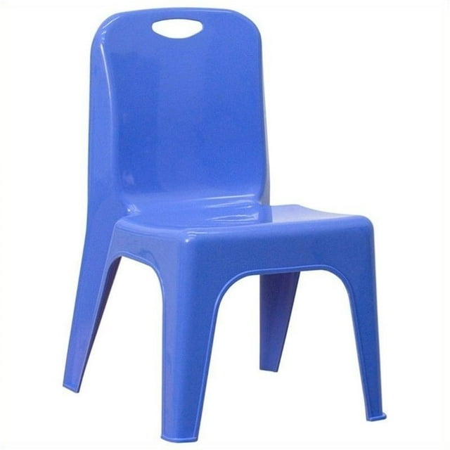 Bowery Hill Chaise d'École Empilable en Plastique en Bleu