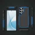 thumbnail image 4 of Allytechgroup Galaxy S25 Ultra Case with Screen Protector, Military Grade Shockproof Anti-Scratch Bumper Rugged TPU PC Hard Shell Corner Protective Phone Case for Samsung Galaxy S25 Ultra, Navyblue, 4 of 7